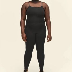 Girlfriend Collective Cami Unitard in Black XL